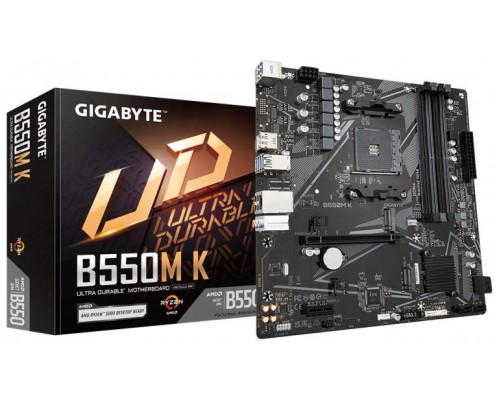 Gigabyte B550M K 1.0 placa base AMD B550 Zócalo AM4 micro ATX (Espera 4 dias)